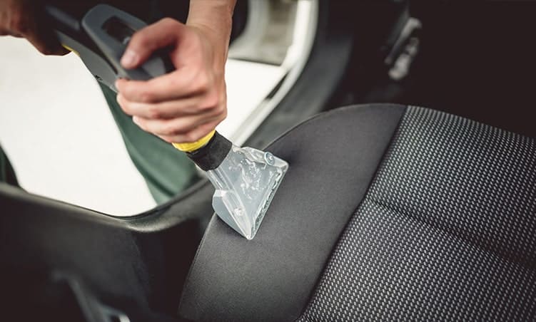 Car upholstery cleaning
